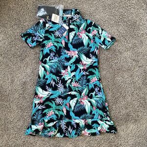 Tommy Bahama Womens Golf Tennis Beach Dress Size S Floral Tropical With Shorts